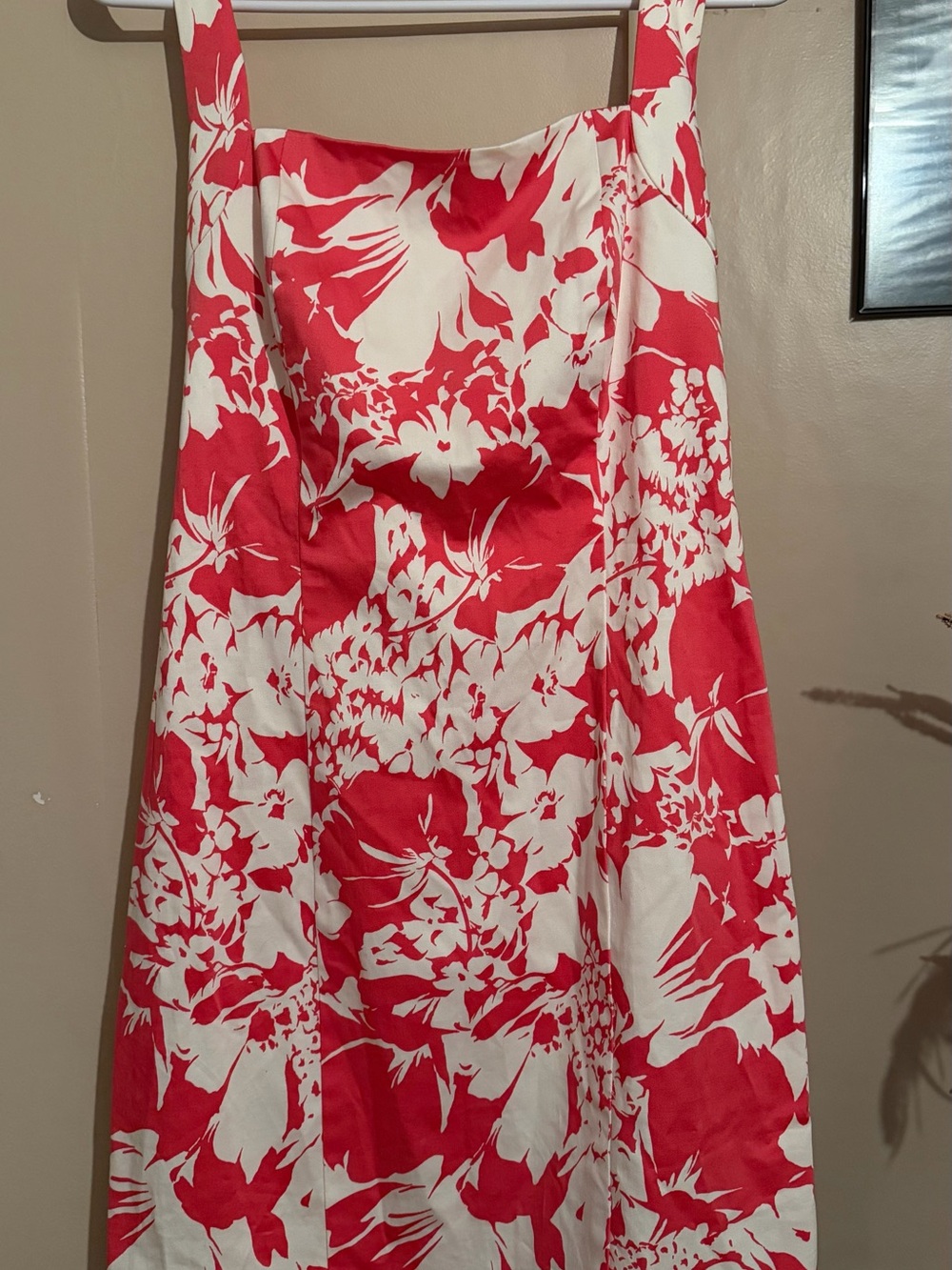 American Living Pink & White Floral A-Line Skirt